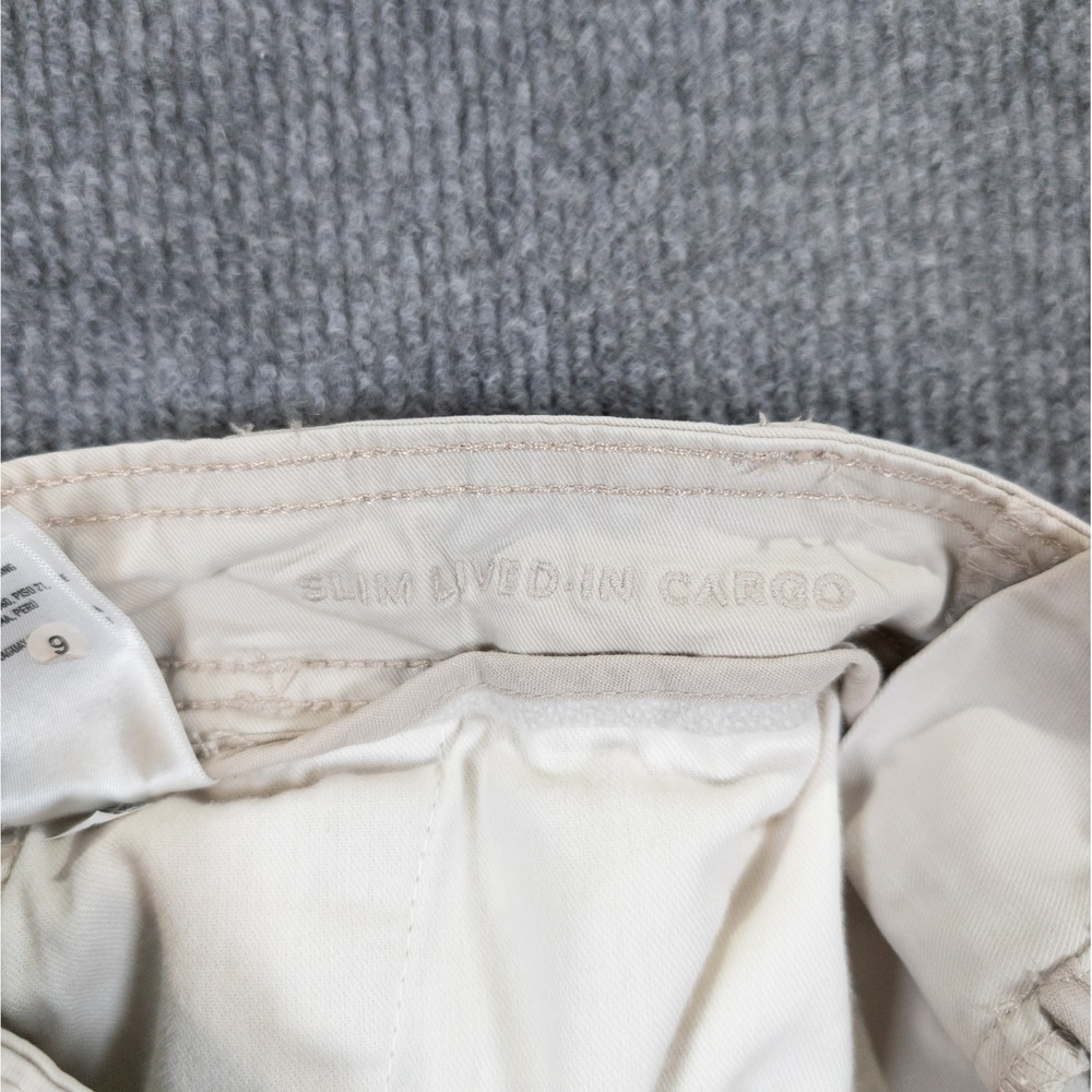 American Eagle Slim Lived-In Cargo Pants Mens 32x30 Tan Khaki Utility Trousers - Picture 5 of 15